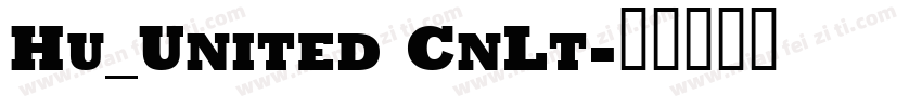 Hu_United CnLt字体转换